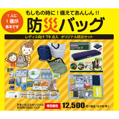 【特価】オリジナル防災バッグ【79点セット】 