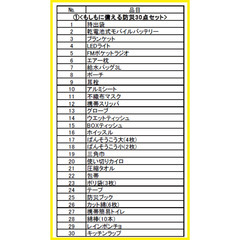 【キャンプにも!】オリジナル防災バッグ【80点セット】 の画像
