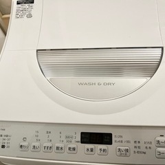 【美品・10月20日まで】SHARP 縦型洗濯乾燥機　ES-T5EBK 洗濯5.5kg 乾燥3.5kgの画像