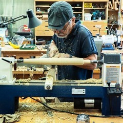 木工旋盤教室　スツール（椅子）づくり　ウッドターニング教室　の画像