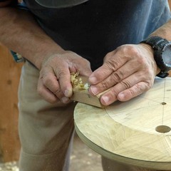 木工旋盤教室　スツール（椅子）づくり　ウッドターニング教室　の画像