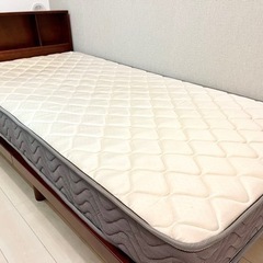 【良品・10月20日まで】シングルベット用コイルマットレスの画像