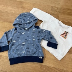 Ｌ　ジェラピケ♡80〜90サイズ　長袖　2着セット