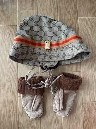 GUCCI KIDS 帽子　ミトン