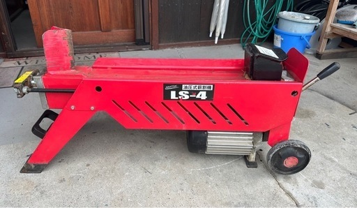 ナカトミ　100V 　油圧式薪割機◇4t