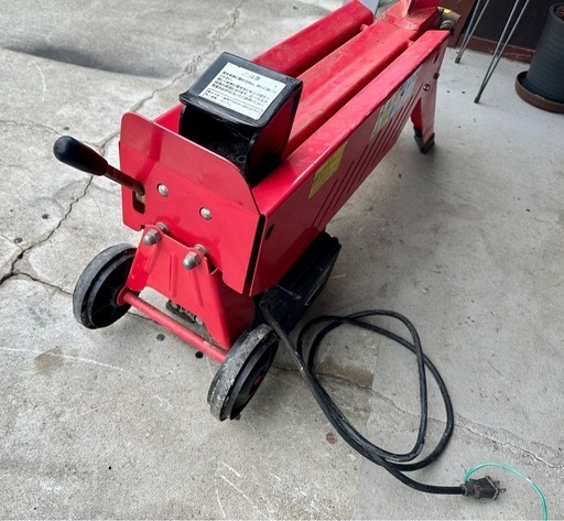 ナカトミ　100V 　油圧式薪割機◇4t