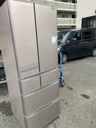 NO 555?福岡市内配送設置無料✨?  MR-JX52A-N 冷蔵庫 置けるスマート大容量 JXシリーズ ローズゴールド [517L