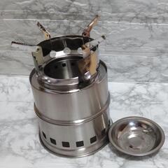 【アウトドア】多機能ステンレスストーブ バーナー バックパック携帯用 キャンプ　溶接などの焼き跡ありの画像