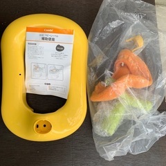 豆イス　コンビ補助便座　キッズシートの画像