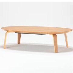 無印良品 楕円こたつ（大） フラットヒーター 134×77 美品✨️ 【定価33.000円】の画像