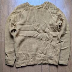 BEAMS HEART イエローラグランニット Sサイズの画像