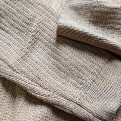 BEAMS HEART イエローラグランニット Sサイズの画像