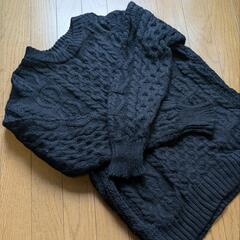 URBAN RESEARCH 厚手ウールケーブルニット Mサイズの画像