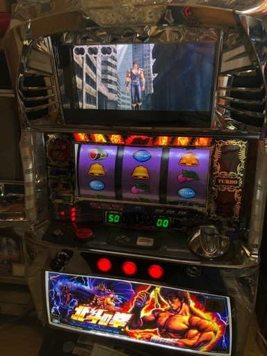 【引き取り限定 八尾】パチスロ 北斗の拳 世紀末救世主伝説 リールバックライトLED化＆オートプレイ不要機