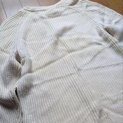 UNITED ARROWS BY ツイスト アゼ クルーネック ニット毛100%の画像