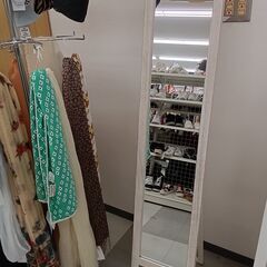 ★ジモティ割あり★  姿見 アイボリー系 H147×D40×W2...