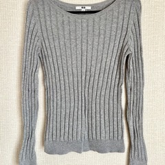 UNIQLOコットンカシミヤワイドリブセーター