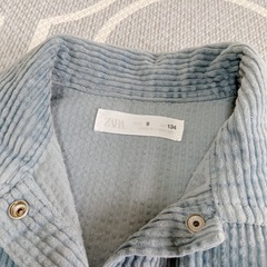 zara 134cm コーデュロイシャツの画像