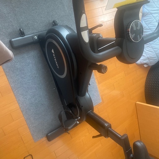 STEADY スピンバイク Plus【Zwift/アプリ連動/静音/組立簡単】 エアロ バイク フィットネスバイク 家庭用 ST145