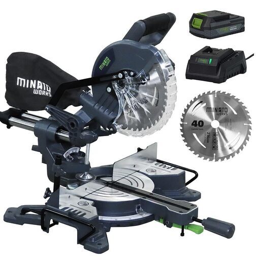卓上スライド丸ノコ 18V充電式 TS-1810＋2Ahバッテリー＋充電器＋替え刃セット