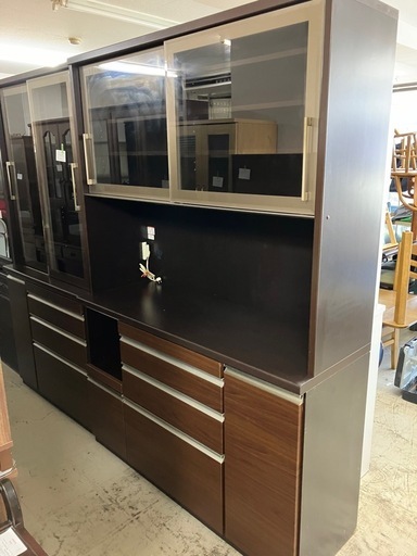取引場所 南観音 I2410-468 松田家具 キッチンボード ダークブラウン 汚れ キズ さびあり