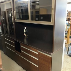 取引場所 南観音 I2410-468 松田家具 キッチンボード ダークブラウン 汚れ キズ さびあり