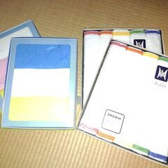 １．フェイスタオル＃１　未使用箱入り　計16枚