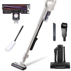 募集停止【ジャンク品】充電式サイクロン掃除機(白)