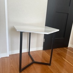 ルームアンドホーム テーブル 六角 ノルディック ブラック 37×37×45cmの画像