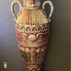 大きなエジプト風の壺　インテリア　オブジェ