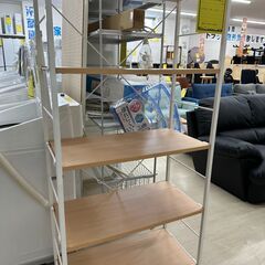 ジモティ来店特価!!　ラック　ナチュラル×ホワイト　　J-10185