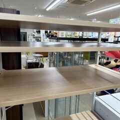 ジモティ来店特価!!　　レンジ台　ナチュラル×ホワイト　　J-10186の画像