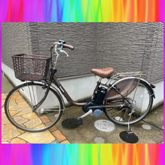 🌈極容量16Ah ！パナソニック　 Panasonic 電動自転車　電動アシスト自転車　中古 101811