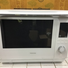 TOSHIBA 東芝　過熱水蒸気オーブンレンジ　石窯ドーム　フラット庫内　ER-XD3000-W 美品