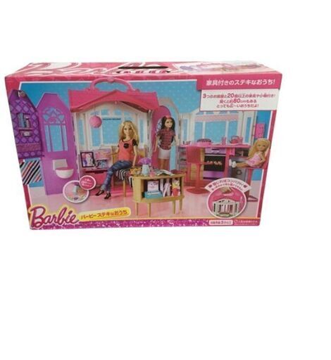 【美品】【限定販売/完売品】バービー(Barbie) バービー ステキなおうち /小物は全部そろっています■管理番号L28248YER-241013-80-3