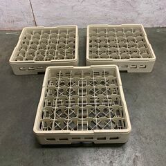 業務用 厨房 キッチン 食洗機用 洗浄ラック グラスラック トレーラック ② 3個セット N0409の画像