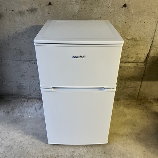 コンフィー ノンフロン冷凍冷蔵庫  RCT90WH/E 2023年製 90L 2ドア 右開き ホワイト