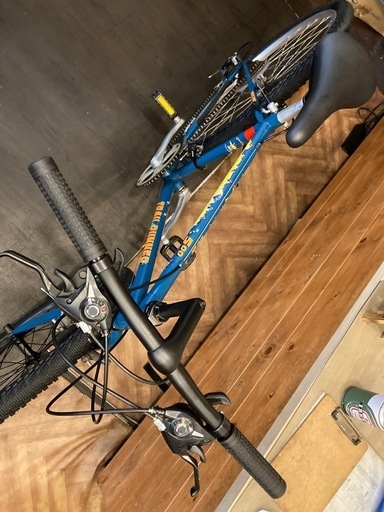 【前後タイヤ・後輪チューブ新品！】3×7速　26インチMTB ターコイズブルー