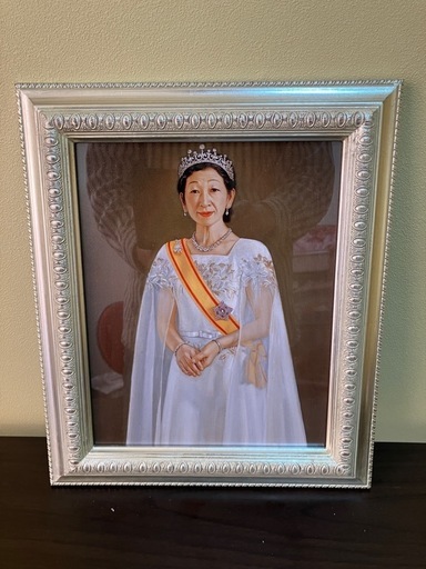 上皇后美智子さま肖像画/シルクスクリーン