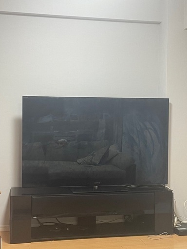 SONY 65型テレビ+YAMAHAのスピーカー付きテレビ台