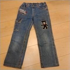 ミキハウス　ダブルB　デニムパンツ130の画像