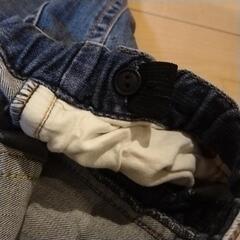 ミキハウス　ダブルB　デニムパンツ130の画像