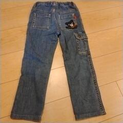 ミキハウス　ダブルB　デニムパンツ130の画像