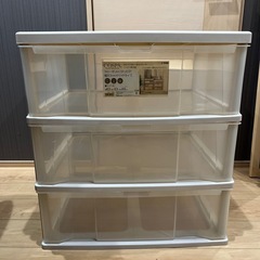 3段 収納ケース ワイド COSPA