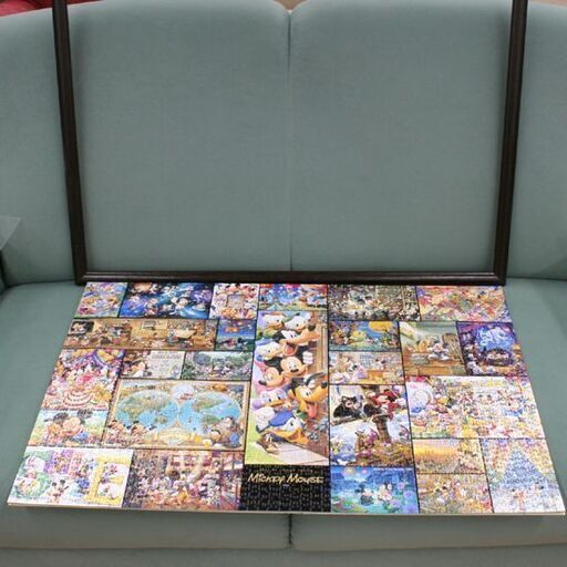 組立品 額付き テンヨー ぎゅっと2000ピース ジグソーパズル アート集 ミッキーマウス DG-2000-533 51×73.5cm 札幌市 清田区 平岡