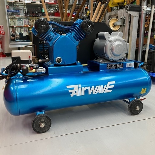 【中古】【動作OK】【店頭引取限定】KAZ 和コーポレーション  単相100V ベルト式ツインタンクコンプレッサー SP-60TW 82,500円（税込）