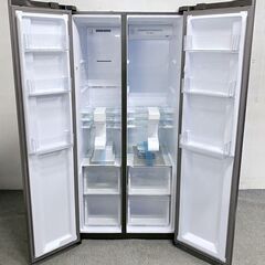 AQUA シルバー冷蔵庫AQR- SBS48R 475L アクア 冷蔵庫 475L 観音開き 2ドア 幅83.5cm ガラスドア タッチパネル