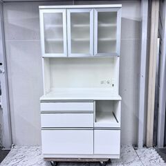  20155  3枚ガラス扉 キッチンボード ソフトクローズ N...