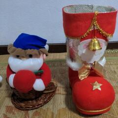 クリスマスぬいぐるみ？3点セット サンタクロースの画像