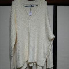 未使用RANDAタグ付きゆったりセーター　夏物デカT